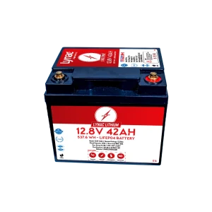 Front View of a High-Capacity 12V 42Ah Lithium Battery, delivering unyielding power for your needs.