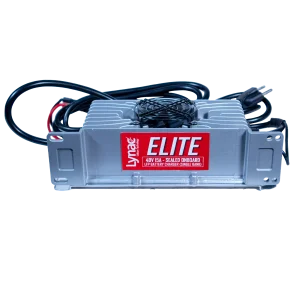 Elite 48V 15A Sealed Onboard Lithium Charger, delivering efficient and reliable charging for your 48V lithium battery system.